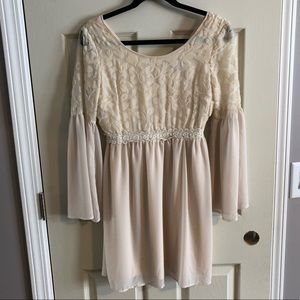 Cream Flying Tomato dress